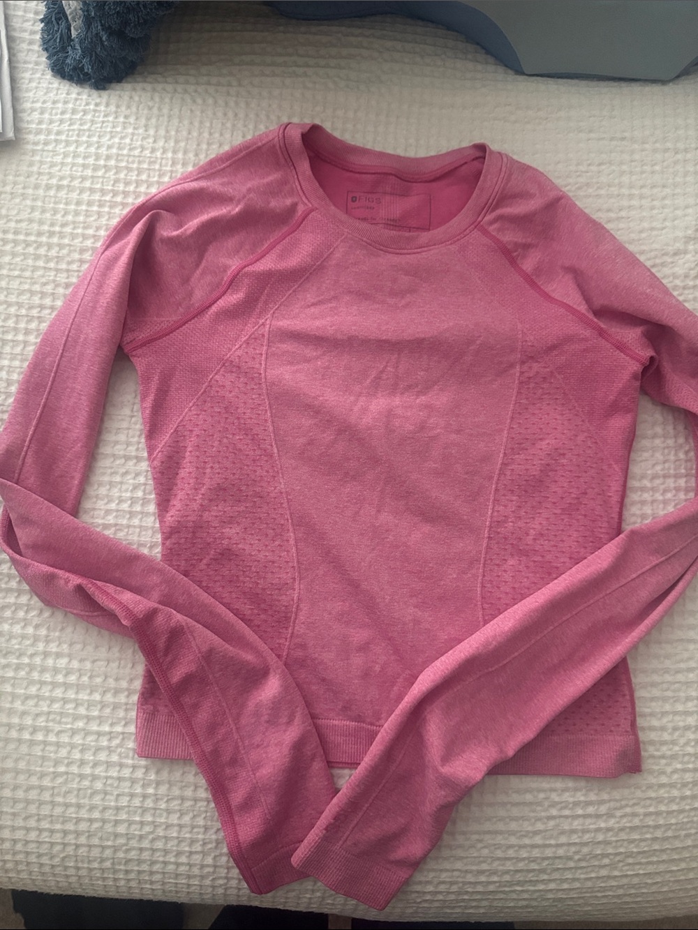Figs Women's Pink Long-Sleeve Seamless Top